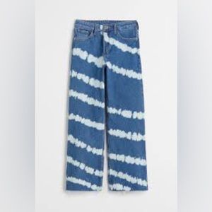 H & M TIE DYE JEANS KIDS SIZE 14 NWT